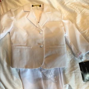 New With Tags Toddler Boys White Tuxedo